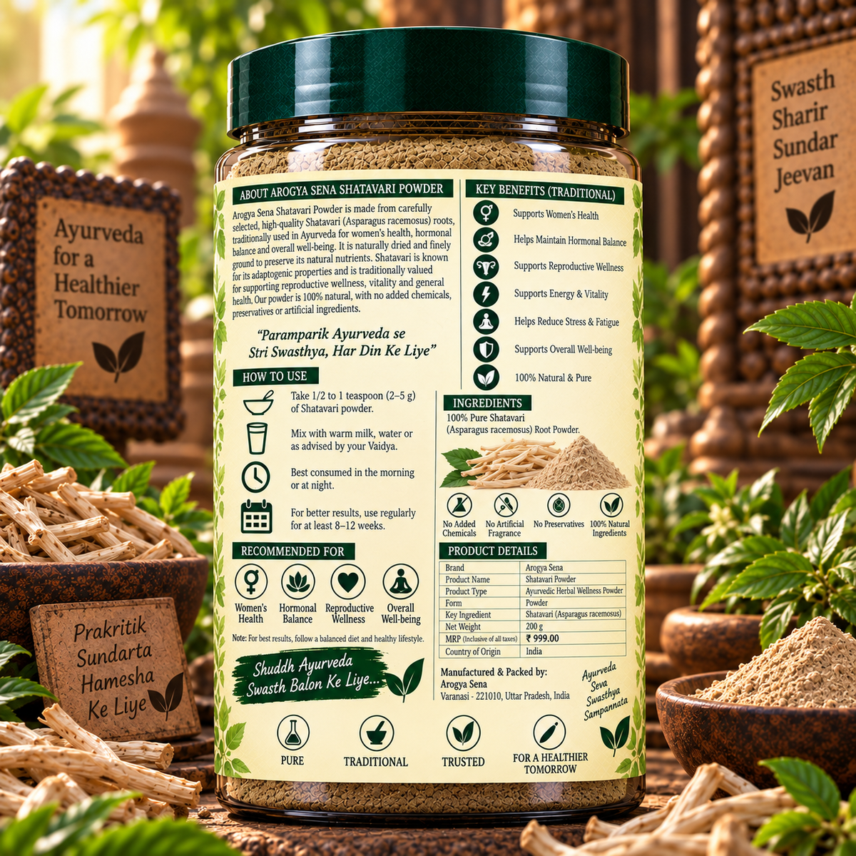 Arogya Sena Shatavari Powder 200gm